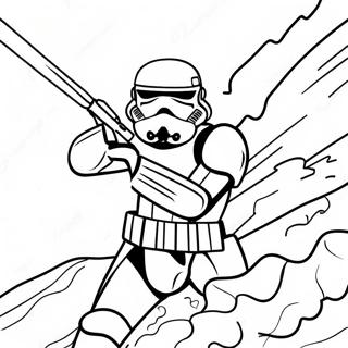 Episk Stormtrooper Strid Målarbild | Stormtrooper målarbild