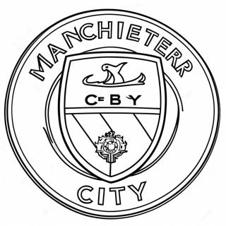 Manchester City Logotyp Målarbild | Manchester City målarbild