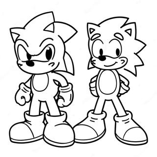 Sonic och Mario Målarbild | Sonic och Mario målarbild