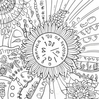 Färgläggningssida med inspirerande sångtexter | Sångtext målarbild