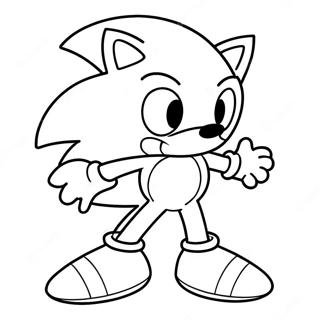 Sonic Påsk Målarbild | Sonic Påsk målarbild