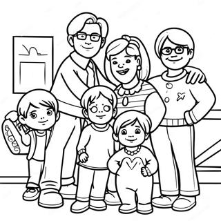 Full House Familjemålarbild | Helt Hus målarbild