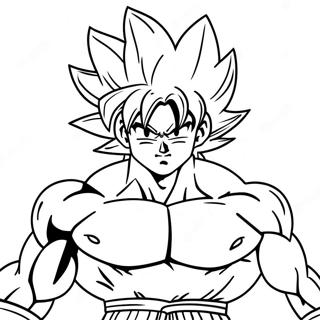 Goku i Super Saiyan Form Målarbild | Goku och Gohan målarbild