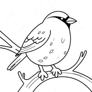 Vinterfågel Målarbild | Vinterfågel målarbild