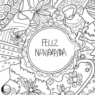 Feliz Navidad Målarbild | God Jul målarbild