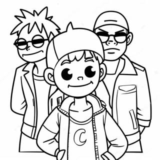 Gorillaz Målarbild | Gorillaz målarbild