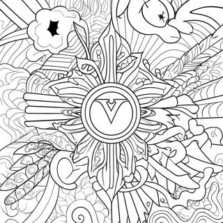 Valorant Logotyp Målarbild | Valorant målarbild