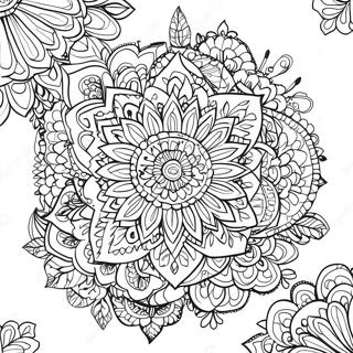 Stort Tryck Vuxen Mandala Färgläggningssida | Stora Tryck Vuxen målarbild