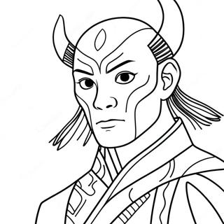 Zuko färgblad | Zuko målarbild