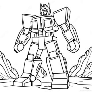 Lego Transformer Målarbild | Lego Transformer målarbild