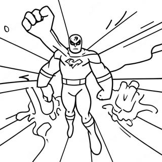 Thundermans superhjälte action färgläggningssida | Thundermans målarbild
