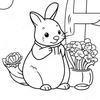Beatrix Potter Målarbild | Beatrix Potter målarbild