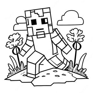 Cool Minecraft Målarbild | Cool Minecraft målarbild