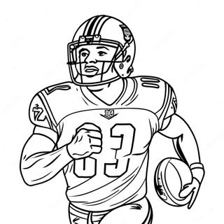 Färgläggningssida med Jalen Ramsey i aktion | Jalen Ramsey målarbild