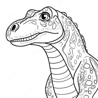 Allosaurus Färgläggningssida | Allosaurus målarbild