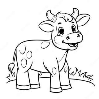 Chick-fil-A Ko Maskot Målarbild | Chick-fil-A målarbild