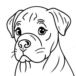 Lekfull Cane Corso Valp Målarbild | Cane Corso målarbild