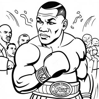 Mike Tyson Boxningsmästare Målarbild | Mike Tyson målarbild