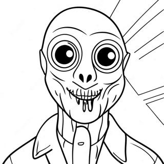 SCP 173 Skrämmande Målarbild | SCP 173 målarbild