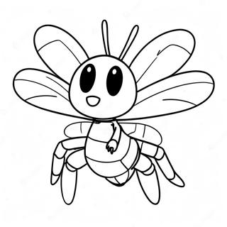 Arg Beedrill Flygande Målarbild | Beedrill målarbild