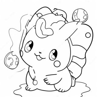 Söta Pokemon Karaktärer Färgläggningssida | Pokemon Giant målarbild