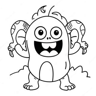 Monster Mash Färgläggningssida | Monster Mash målarbild