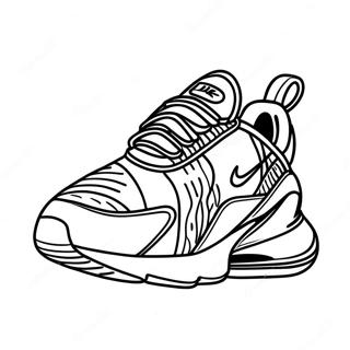Nike Air Max 270 Sneakers Målarbild | Nike Air Max 270 målarbild