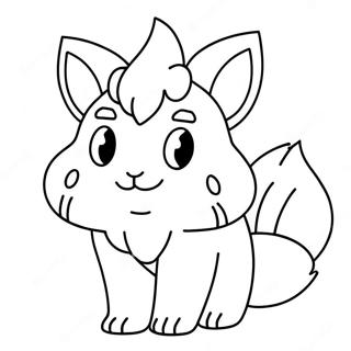 Målarbild av Vulpix | Vulpix målarbild