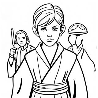 Unga Jedi-äventyr färgläggningssida | Unga Jedi-äventyr målarbild