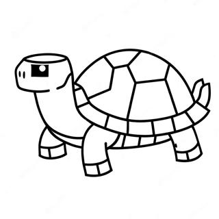 Minecraft Sköldpadda Målarbild | Minecraft Sköldpadda målarbild