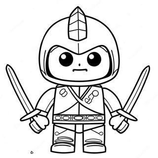 Lloyd Garmadon i Aktion Färgläggningssida | Säsong 7 Ninjago målarbild