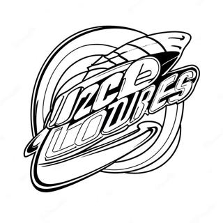 Carolina Hurricanes logotyp färgläggningssida | Carolina Hurricanes målarbild