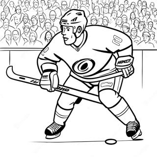 Carolina Hurricanes spelare som åker skridskor färgläggningssida | Carolina Hurricanes målarbild