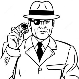Spion färgläggningssida | Spion målarbild