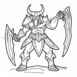 Diablo Färgläggningssida | Diablo målarbild