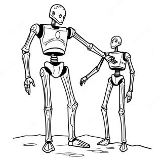 Star Wars Stridsdroid Färgläggningssida | Stjärnornas Krig Stridsdroid målarbild