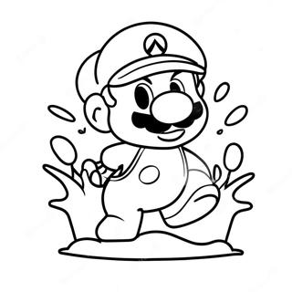 Is Mario färgläggningssida | Is Mario målarbild