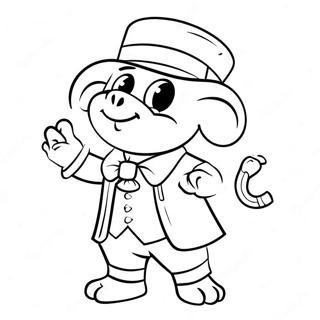 Ranboo i färgglad outfit färgläggningssida | Ranboo målarbild