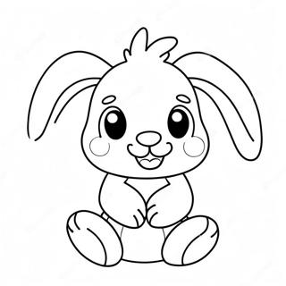 Söt Jellycat Kanin Målarbild | Jellycat målarbild