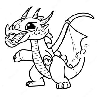 Eldsprutande Ninjago Draken Målarbild | Ninjago Draken målarbild