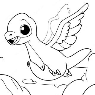 Majestätisk Lugia Flygande Målarbild | Lugia Pokemon målarbild
