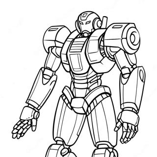Shinji Ikari i Mech Dräkt Målarbok | Evangelion målarbild