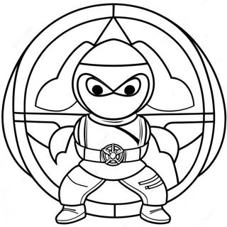 Spy Ninjas Logotyp Färgläggningssida | Spion Ninjor målarbild
