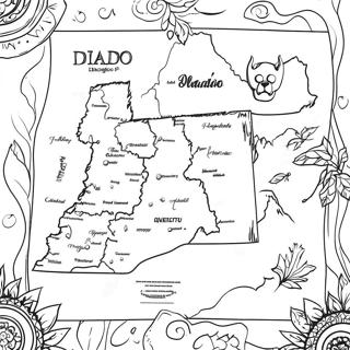 Idaho Stat Karta Målarbild | Idaho målarbild