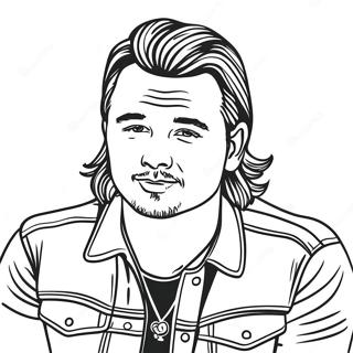 Morgan Wallen Färgläggningssida | Morgan Wallen målarbild