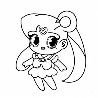 Chibi Sailor Moon Målarbild | Chibi Sailor Moon målarbild
