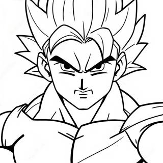 Gohan Super Saiyan 2 Intensiv Strid Målarbild | Gohan Super Saiyan 2 målarbild