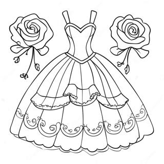 Quinceanera Klänning Målarbild | Quinceanera målarbild