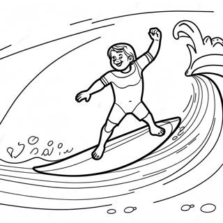 Surf's Up färgläggningssida | Surf's Up målarbild