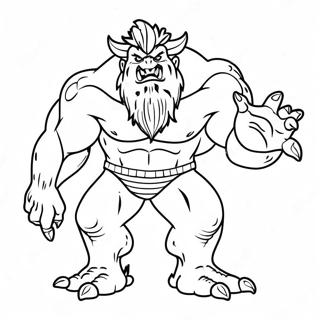Monster Zero Målarbild | Monster Noll målarbild